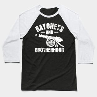 Bayonets and Brotherhood - Civil War Reenactment Baseball T-Shirt